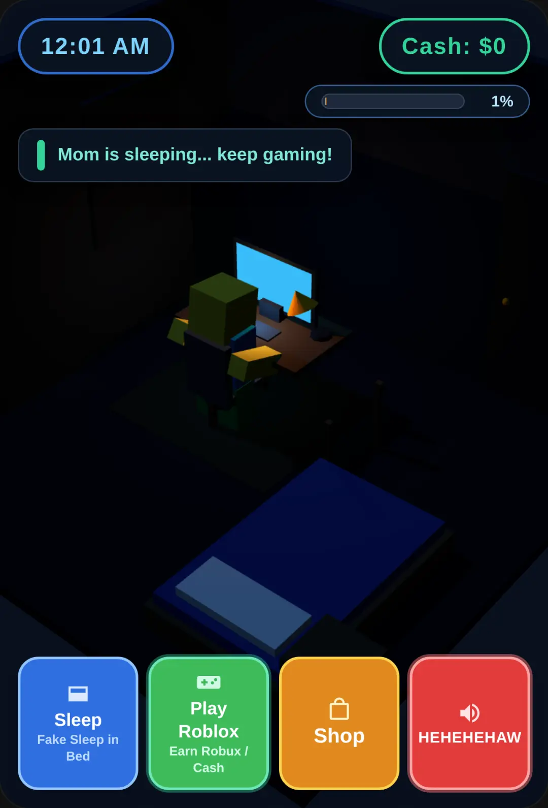 Roblox Late Night Gaming - Avoid Mom cover