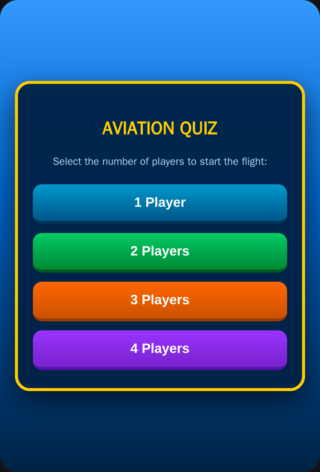 Aviation Quiz — Dice & Knowledge cover