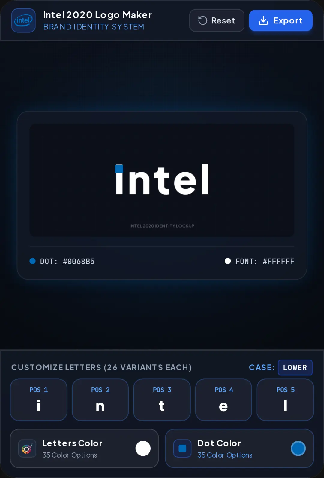Intel 2020 Logo Maker cover