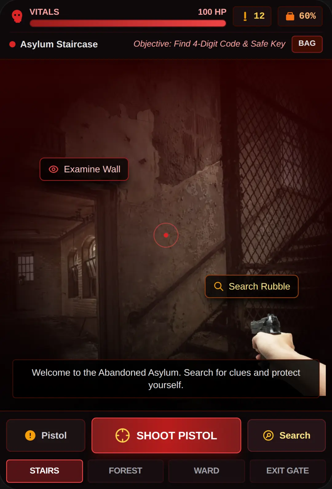 Asylum & Forest: Survival Horror Escape cover
