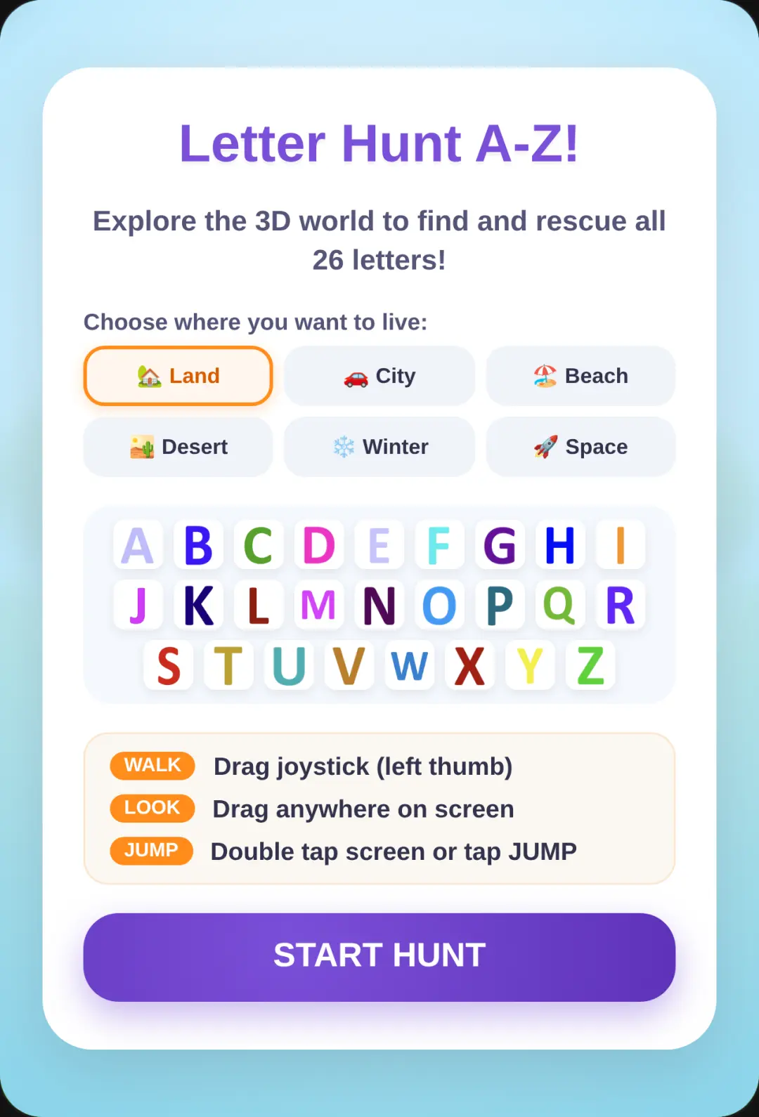 Letter Hunt A-Z! cover