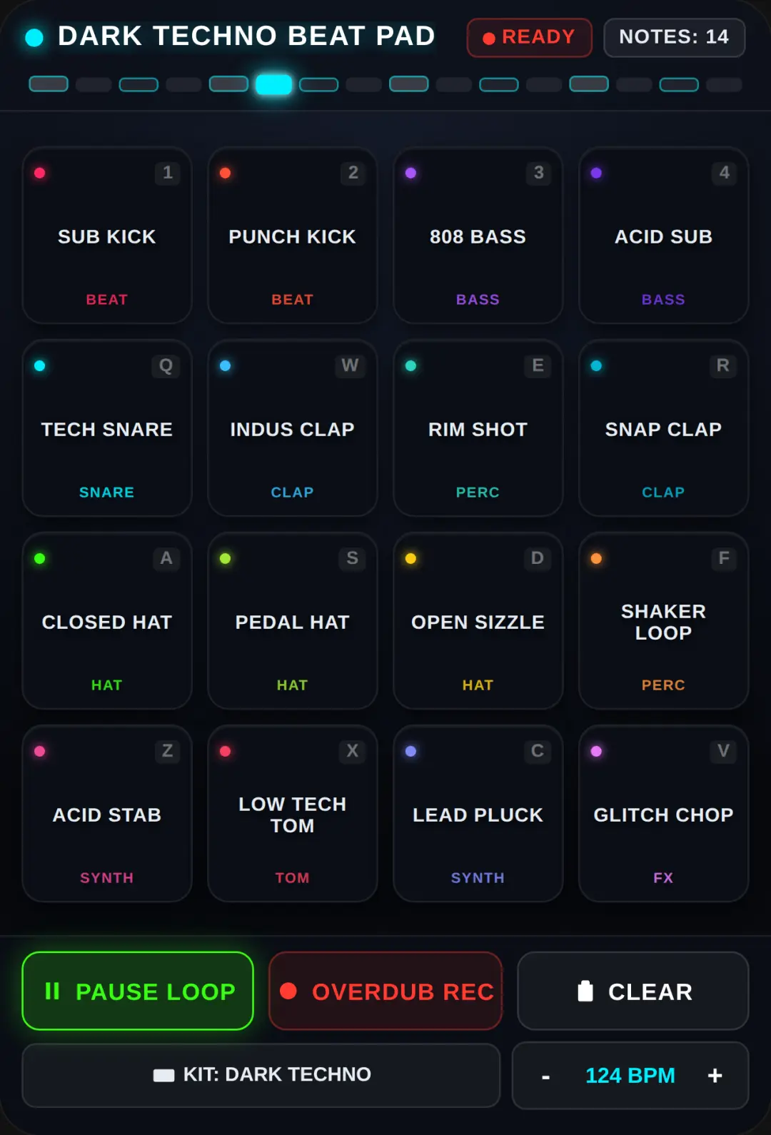 Dark Techno Beat Pad cover
