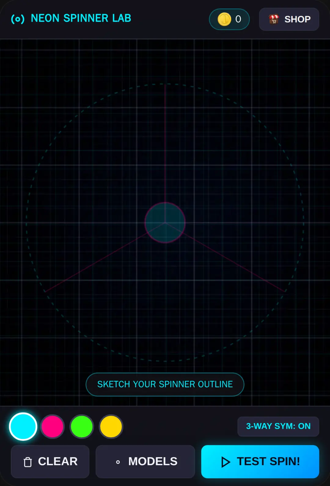 Draw & Spin - Neon Fidget Lab :) cover