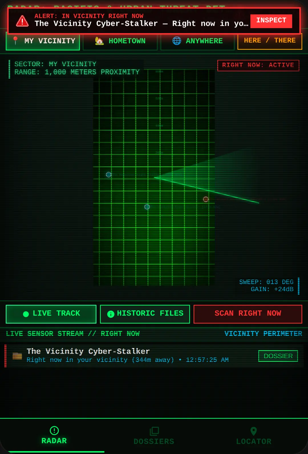 OMNI-RADAR: VICINITY & GLOBAL THREAT DETECTOR cover