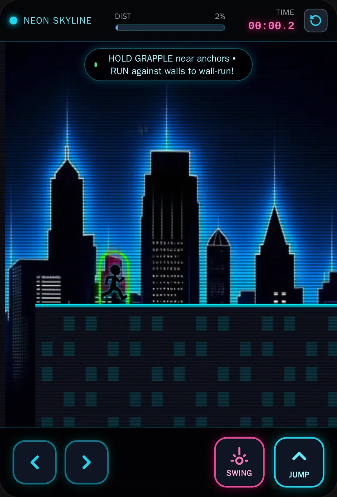 Neon Stickman Parkour cover