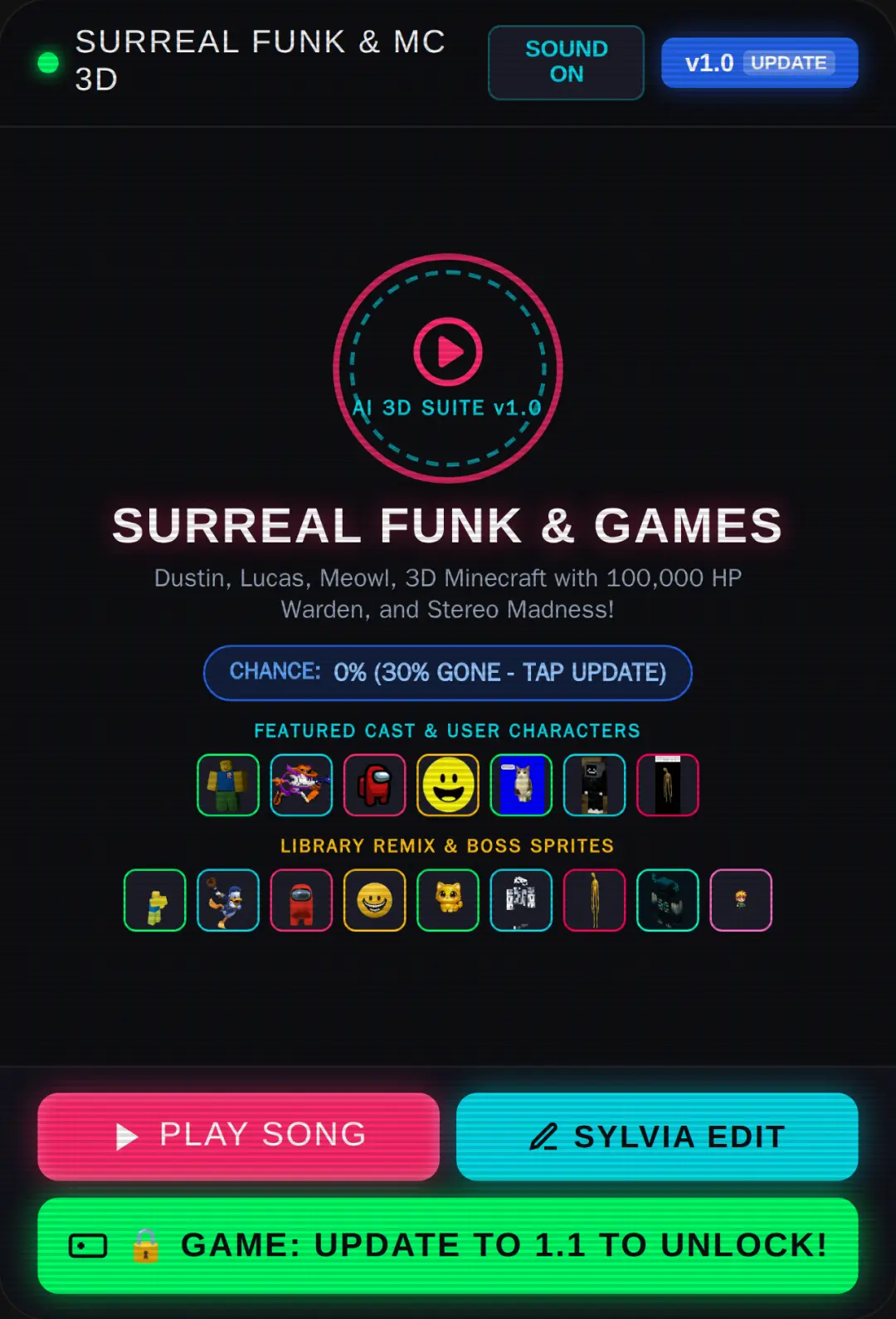 Surreal Funk Suite & 3D Minecraft & Geometry Dash cover