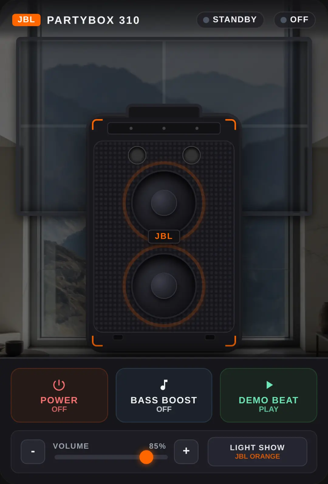 JBL PartyBox 310 Simulator cover