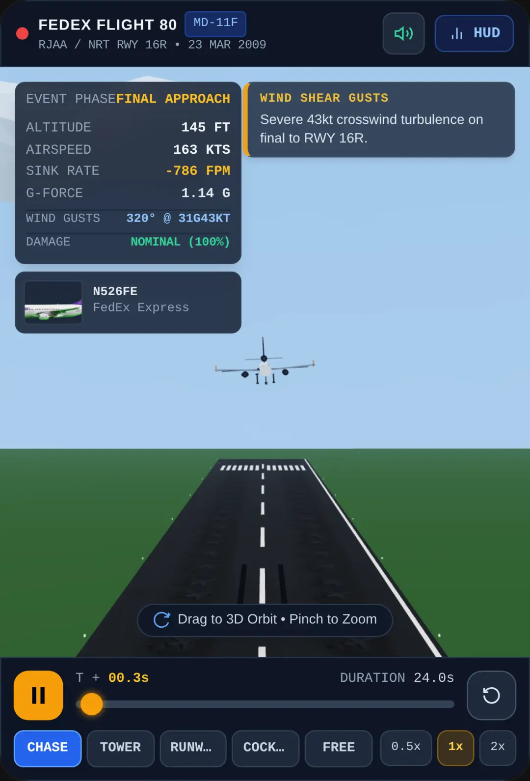 FedEx Flight 80 - 3D Real-Time Simulation cover
