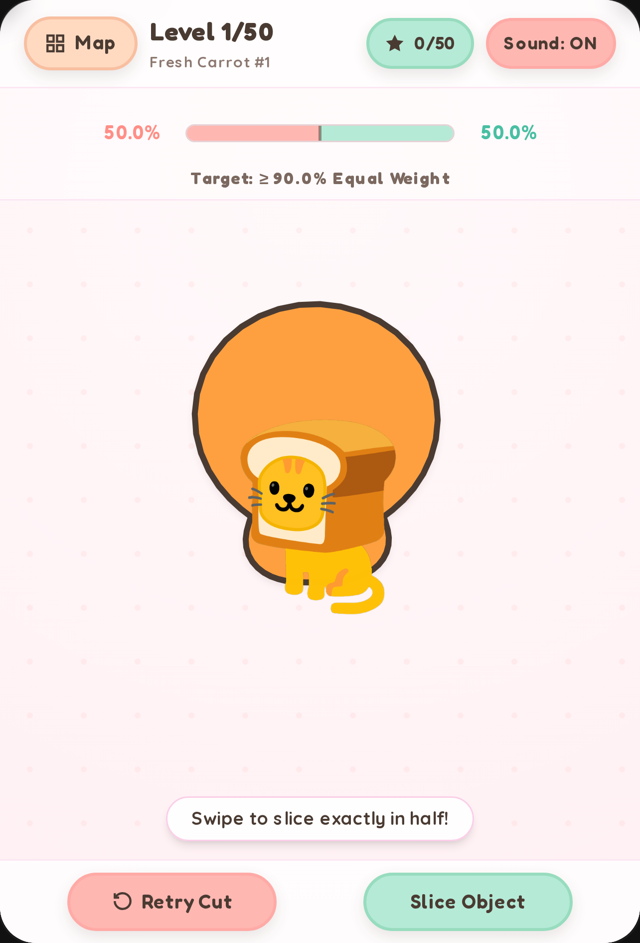 Cut in Half - 50 Levels Balance Challenge cover