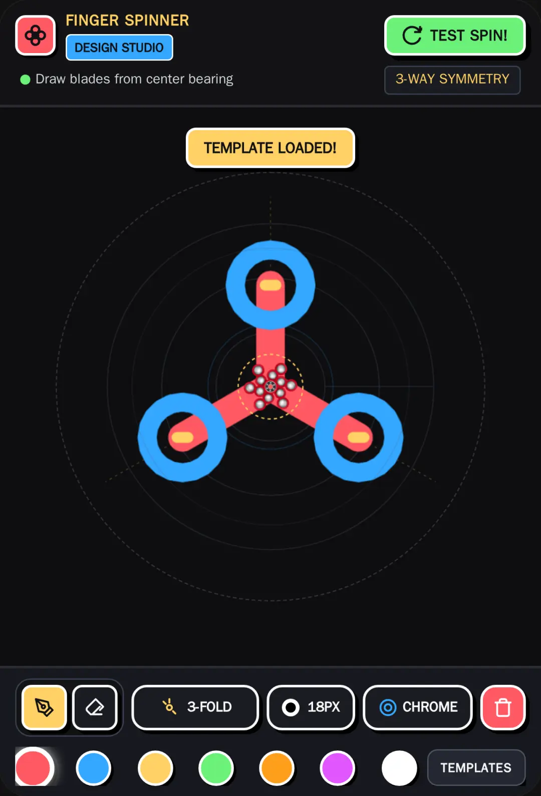 Draw Finger Spinner cover