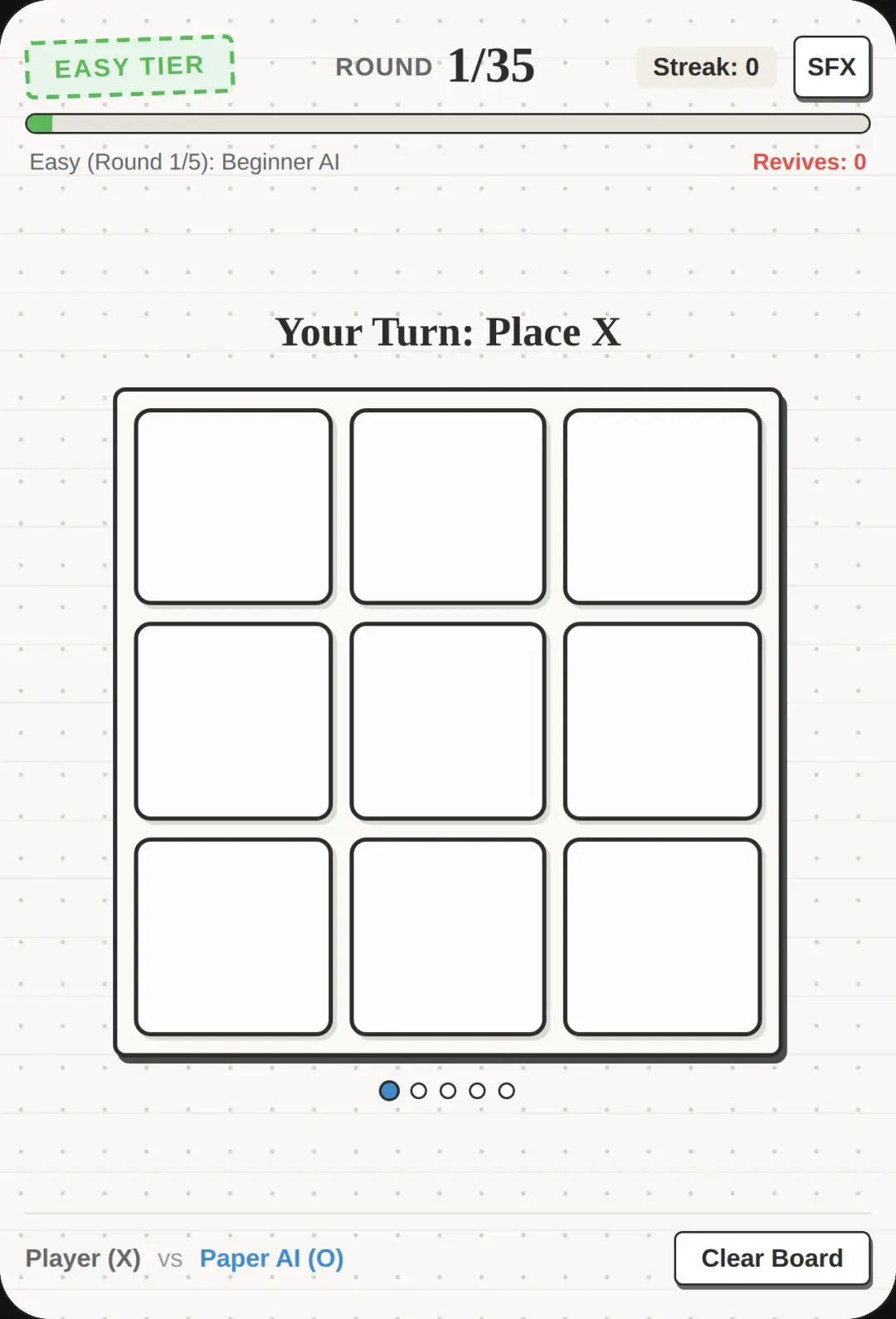 Paper Tic-Tac-Toe: 35 Round Challenge cover