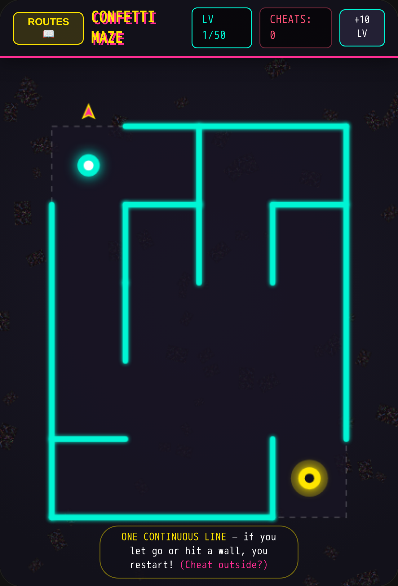 Confetti Maze — routing cover