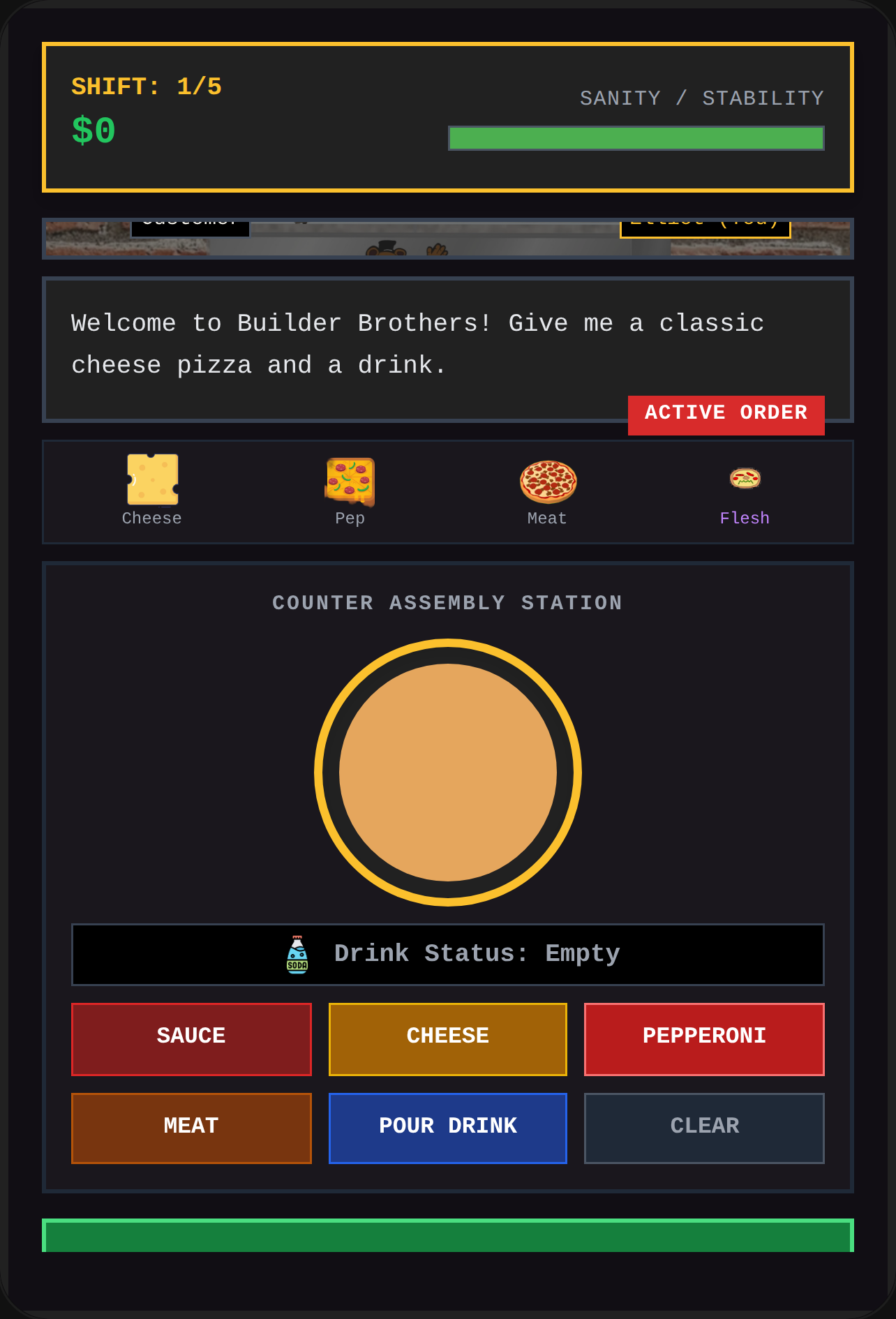 Builder Brothers Pizza - Horror Shift cover