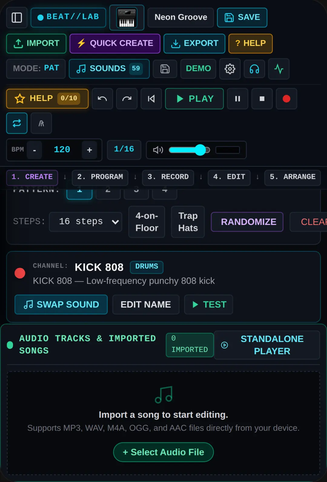 BEAT//LAB · Digital Audio Workstation cover