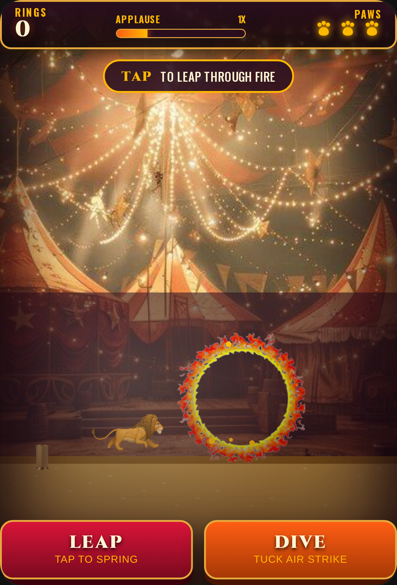 Circus Lion Fire Leap cover