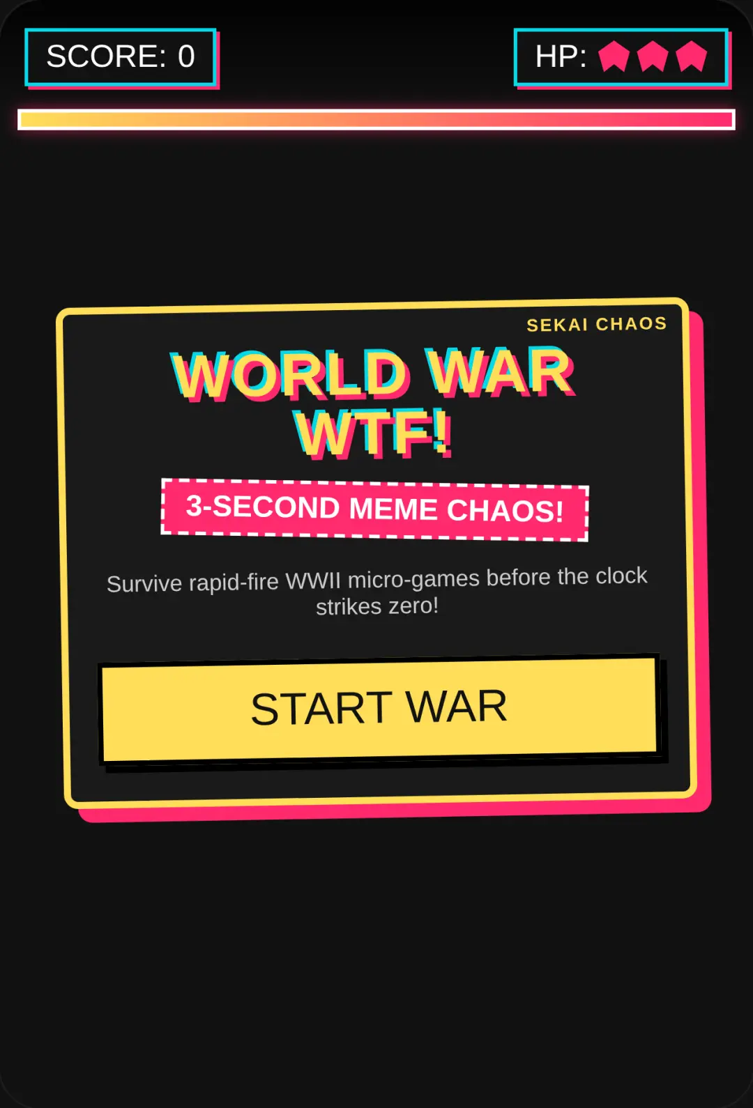 WORLD WAR WTF: MEME CHAOS cover