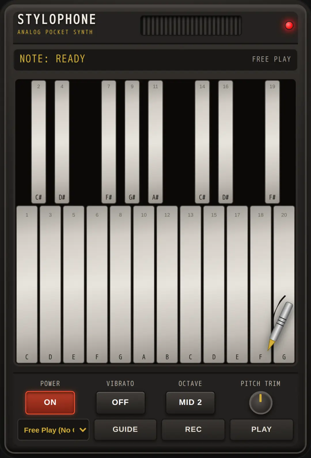 make some tunes with stylophone cover