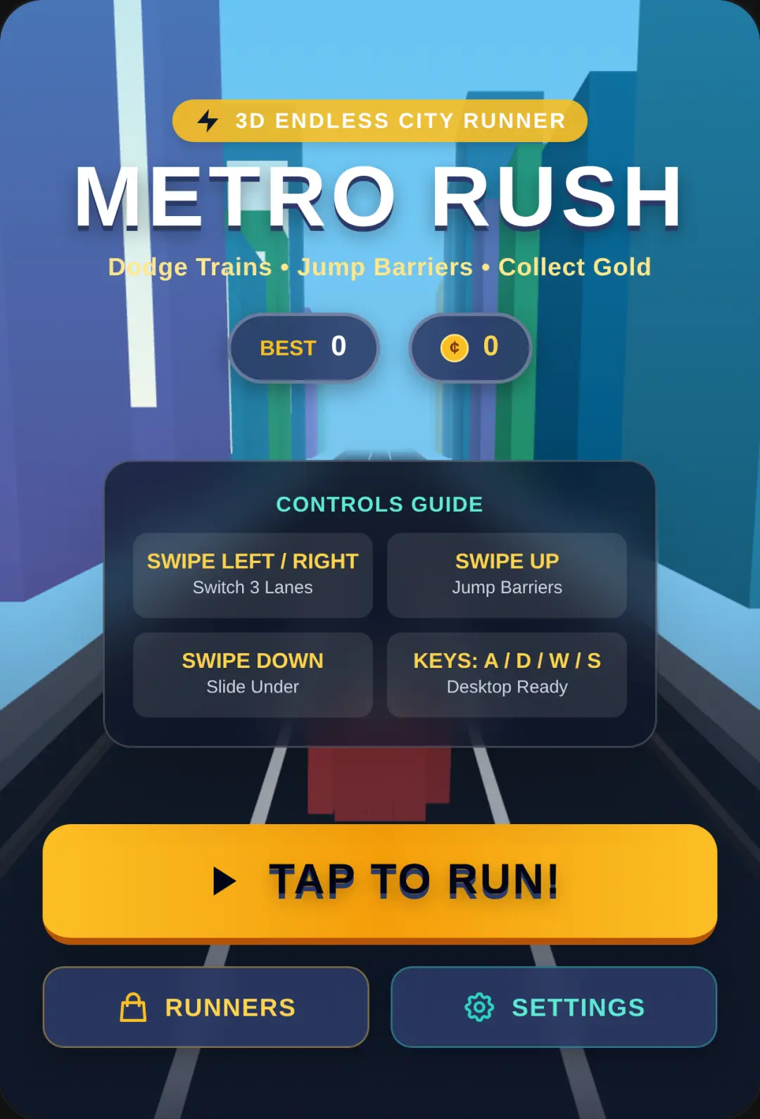 Metro Rush - 3D Endless Runner cover