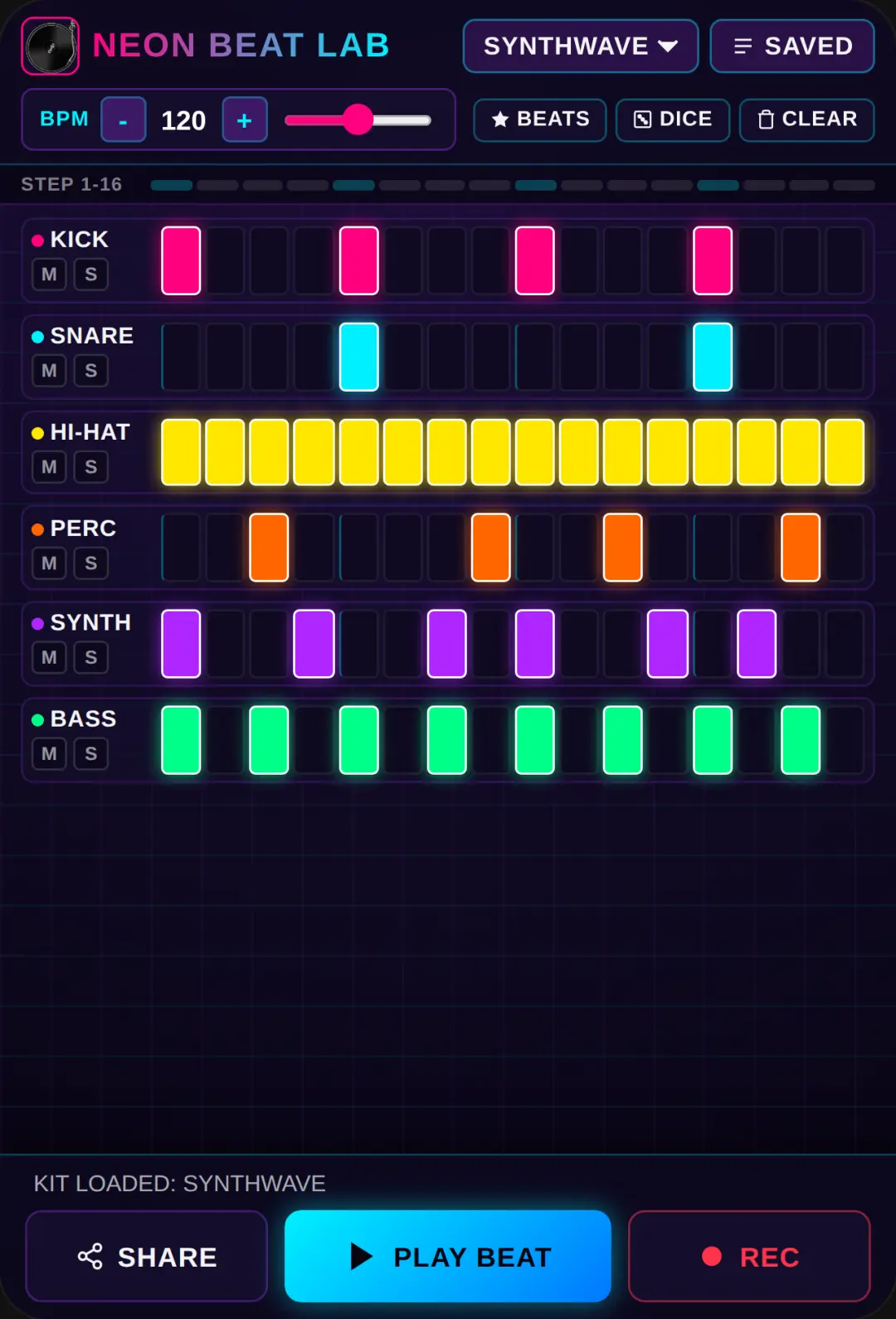 Neon Beat Lab - Groove Studio cover