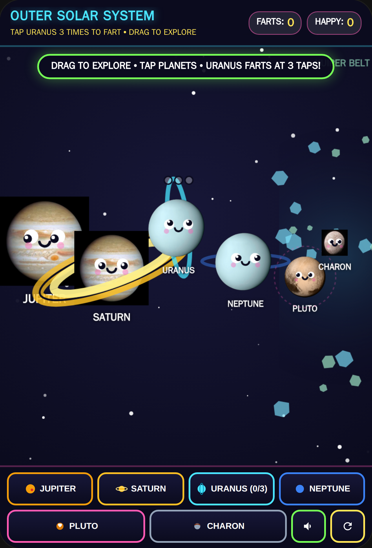 Cosmic Outer Solar System: Jupiter, Saturn, Uranus, Neptune, Pluto and Charon cover