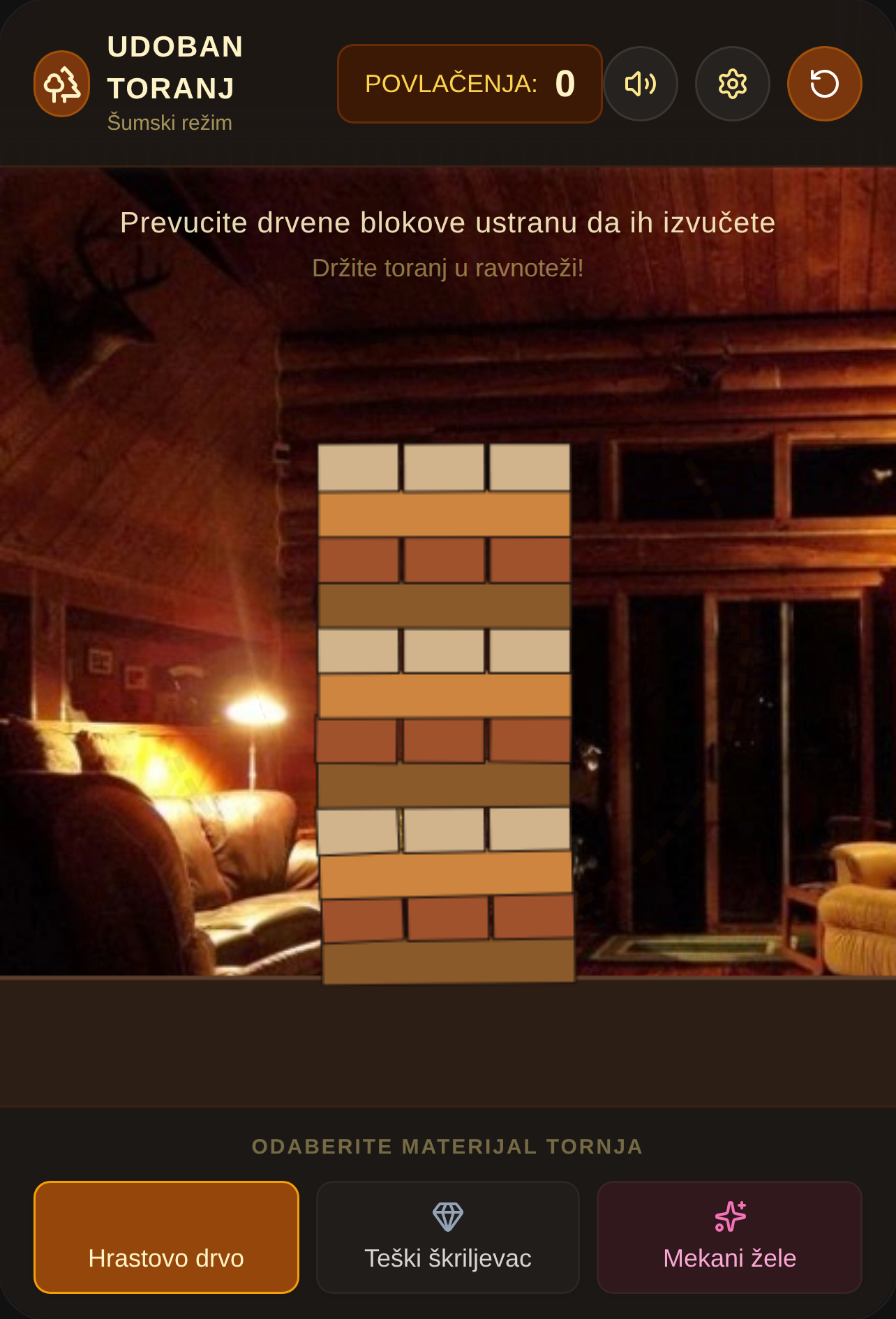 Cozy Jenga Tower cover