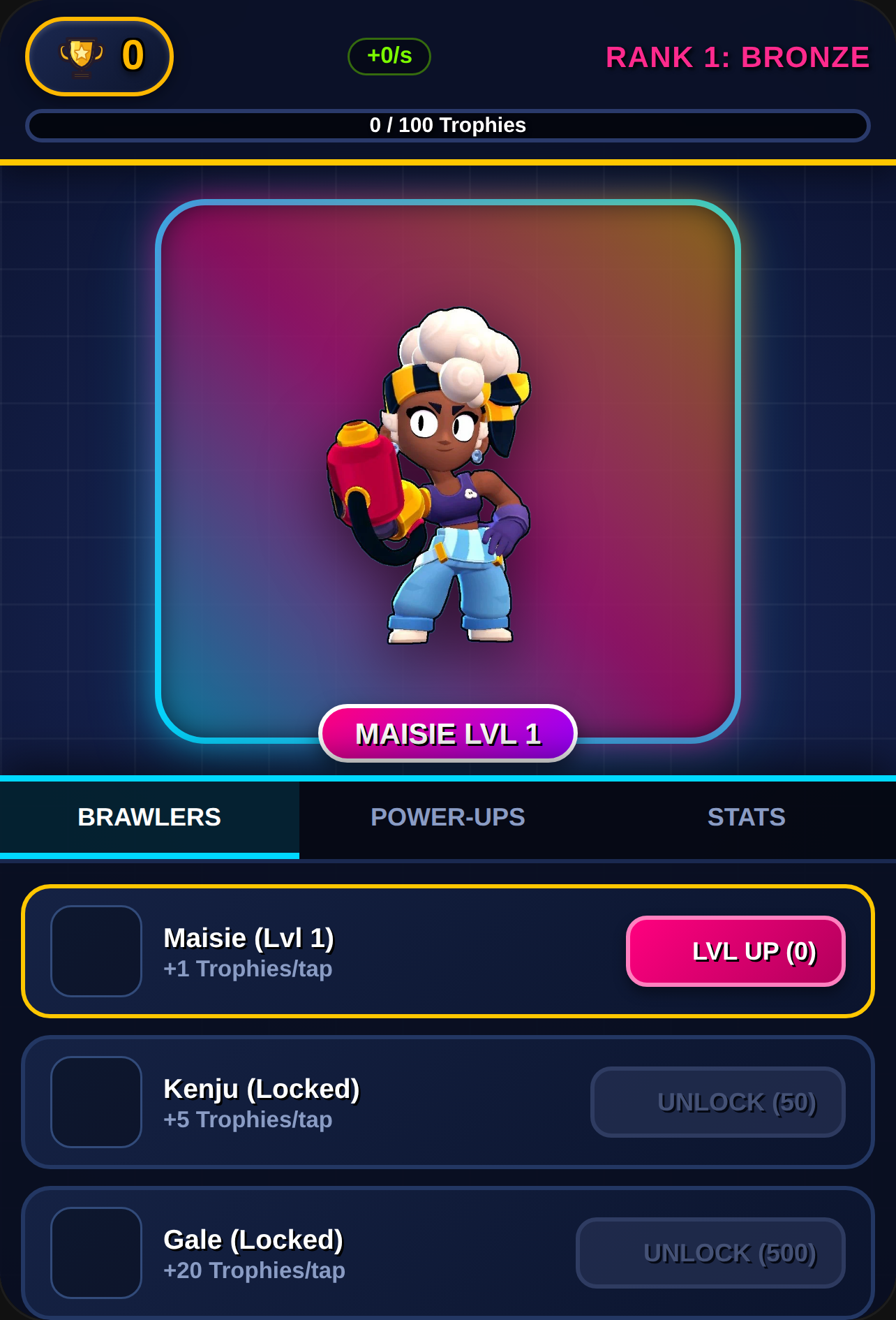 Brawl Stars Trophy clicker game cover