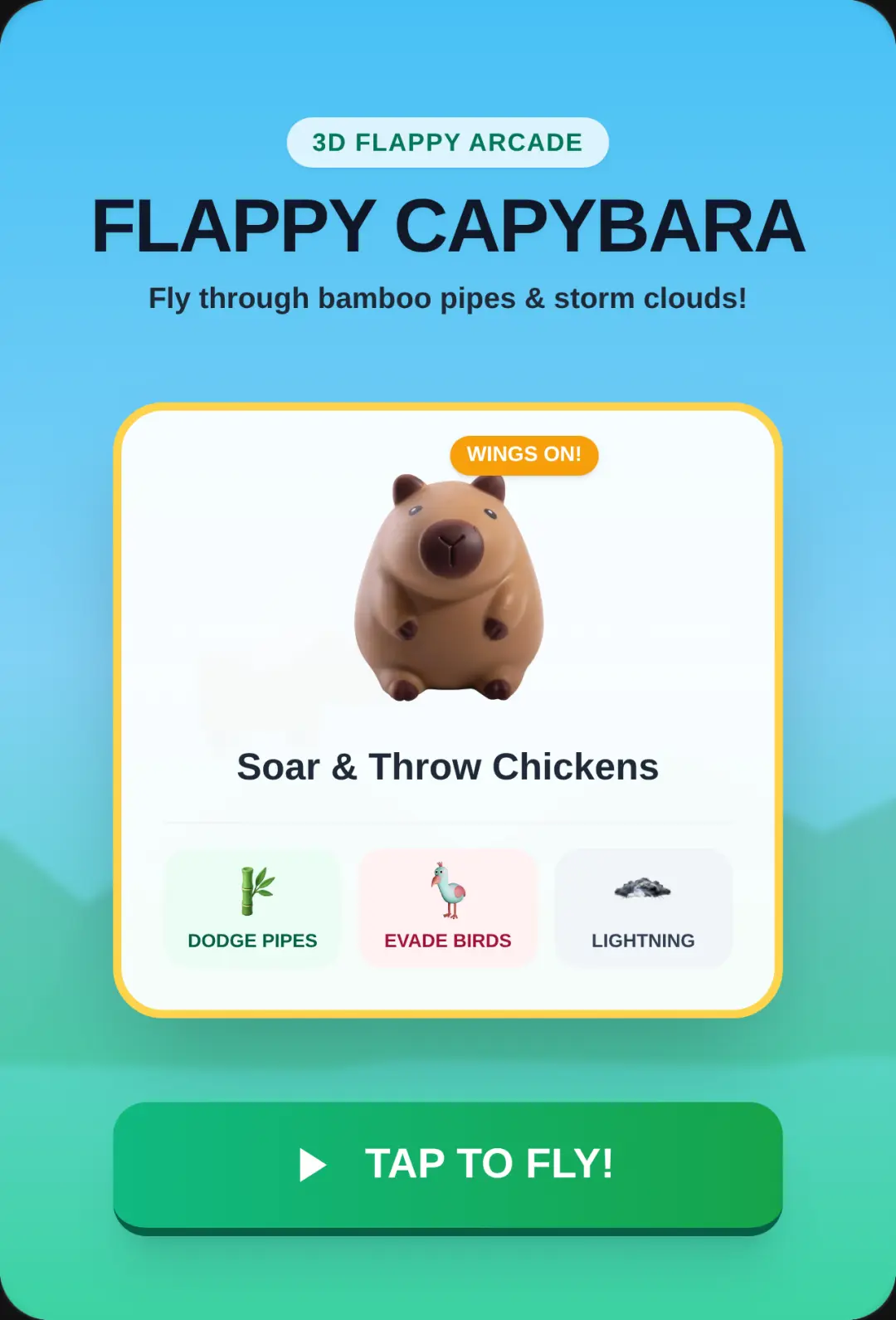 Flappy Capybara 3D cover