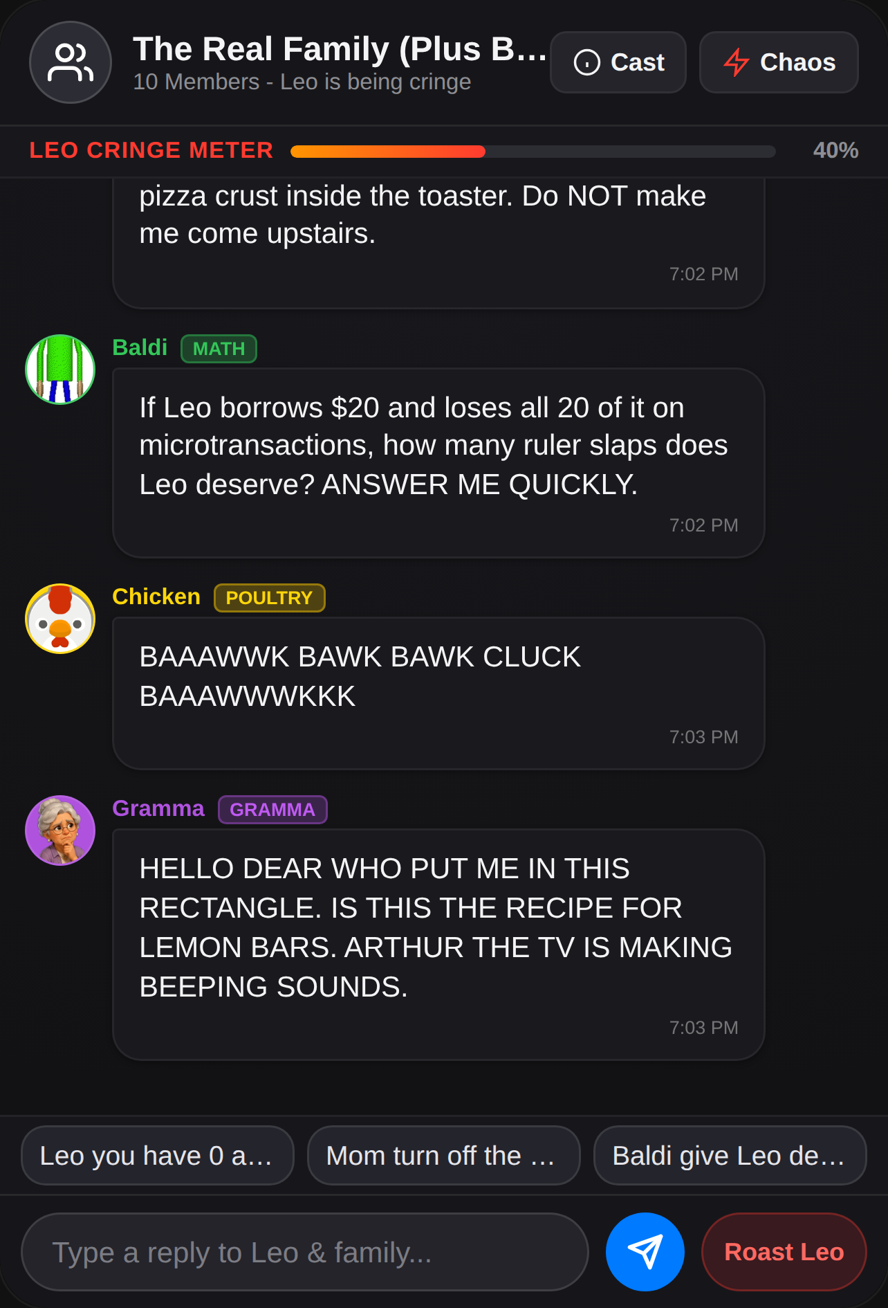 Family Group Chat: Chaos Edition cover