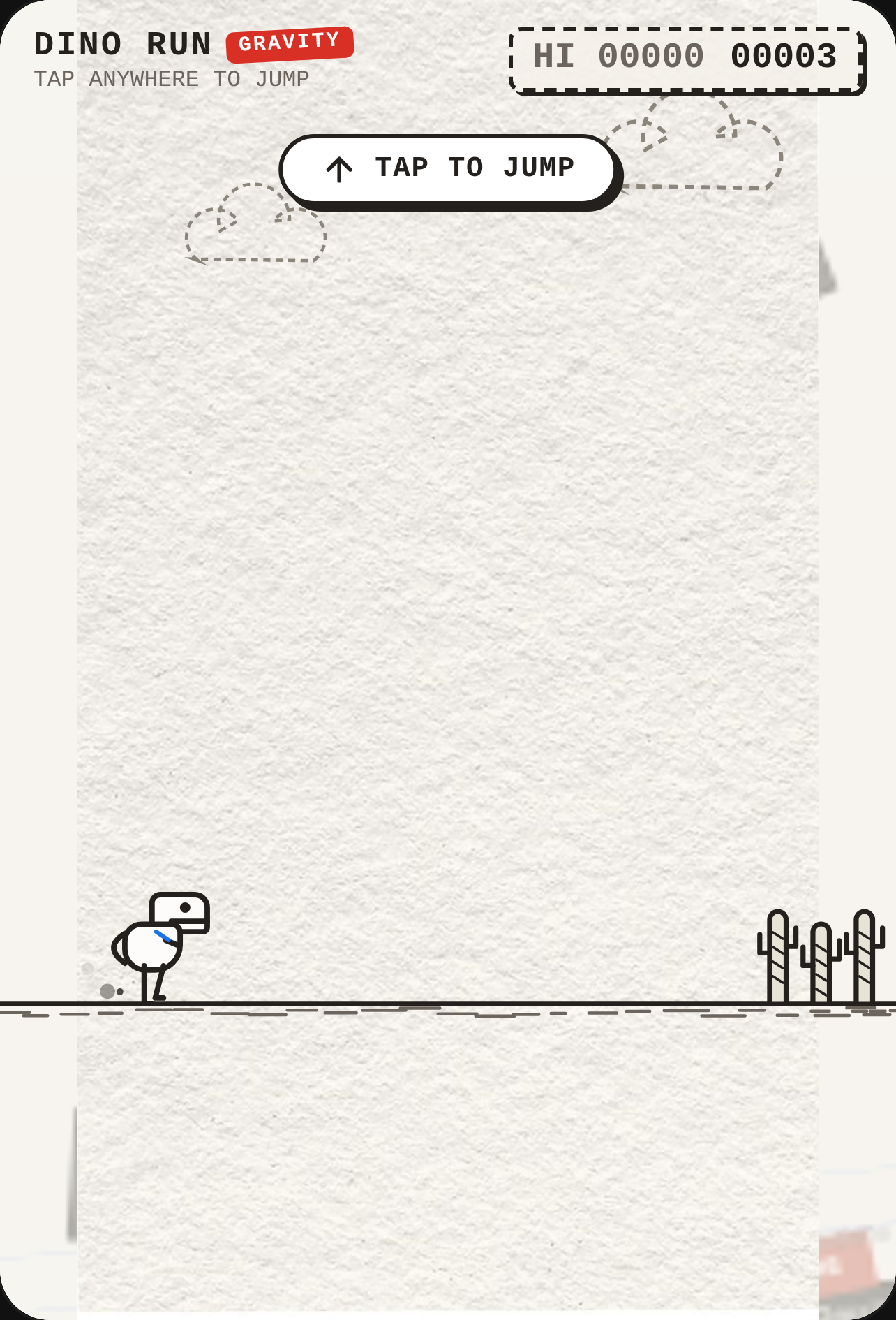 Sketch Dino Gravity Runner cover