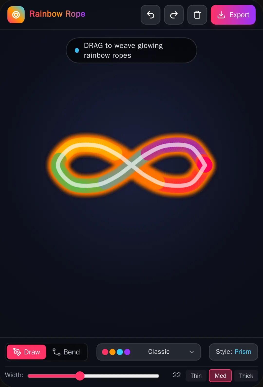 Rainbow Rope cover