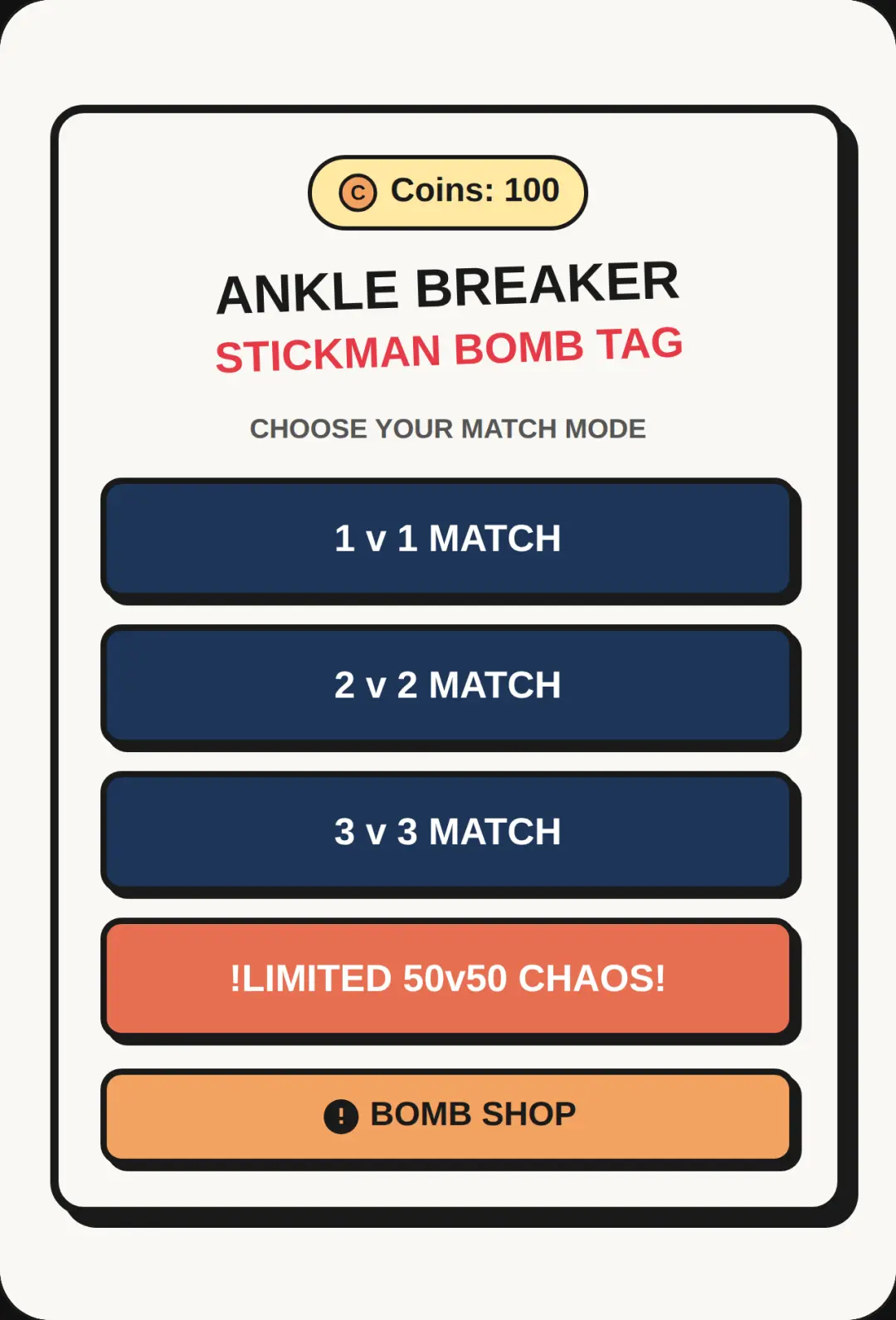 Ankle Breaker Stickman Bomb Tag cover