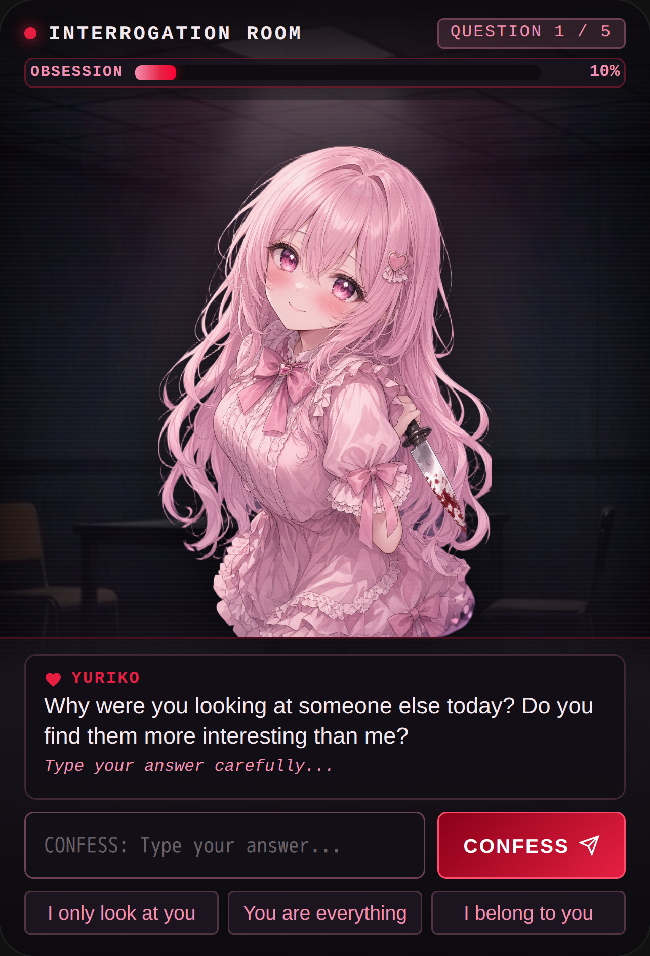 Obsession: Yandere Interrogation cover