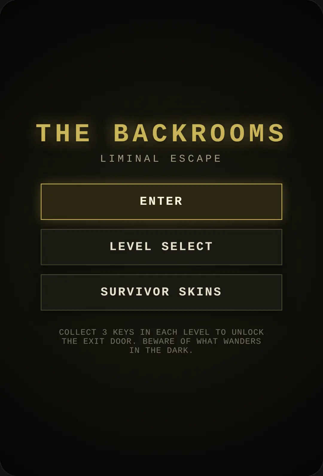 The Backrooms: Liminal Escape cover