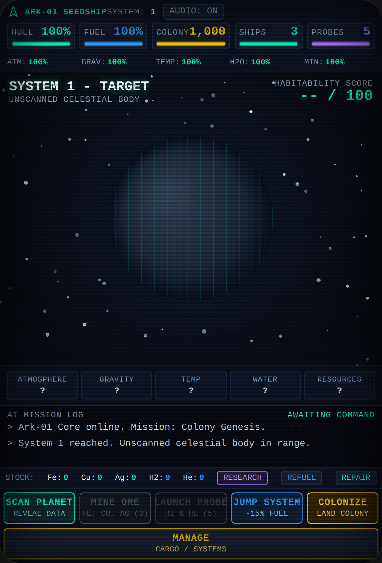 Seedship: Colony Genesis cover