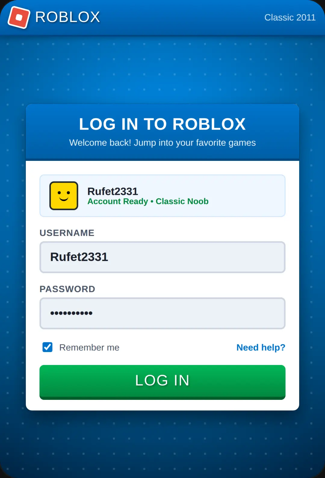 ROBLOX Classic - Rufet2331 cover