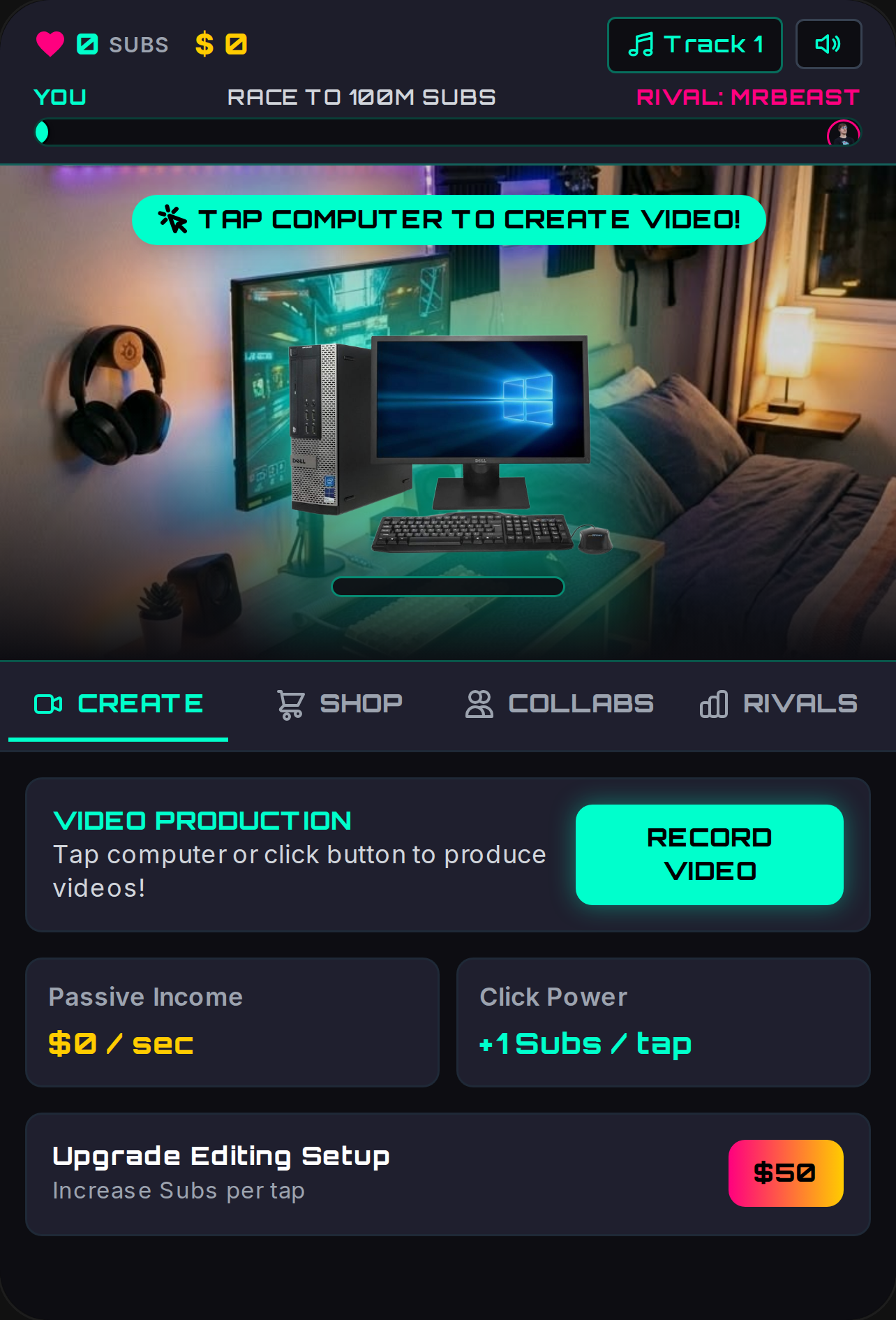 Streamer Tycoon: Race to 100M cover