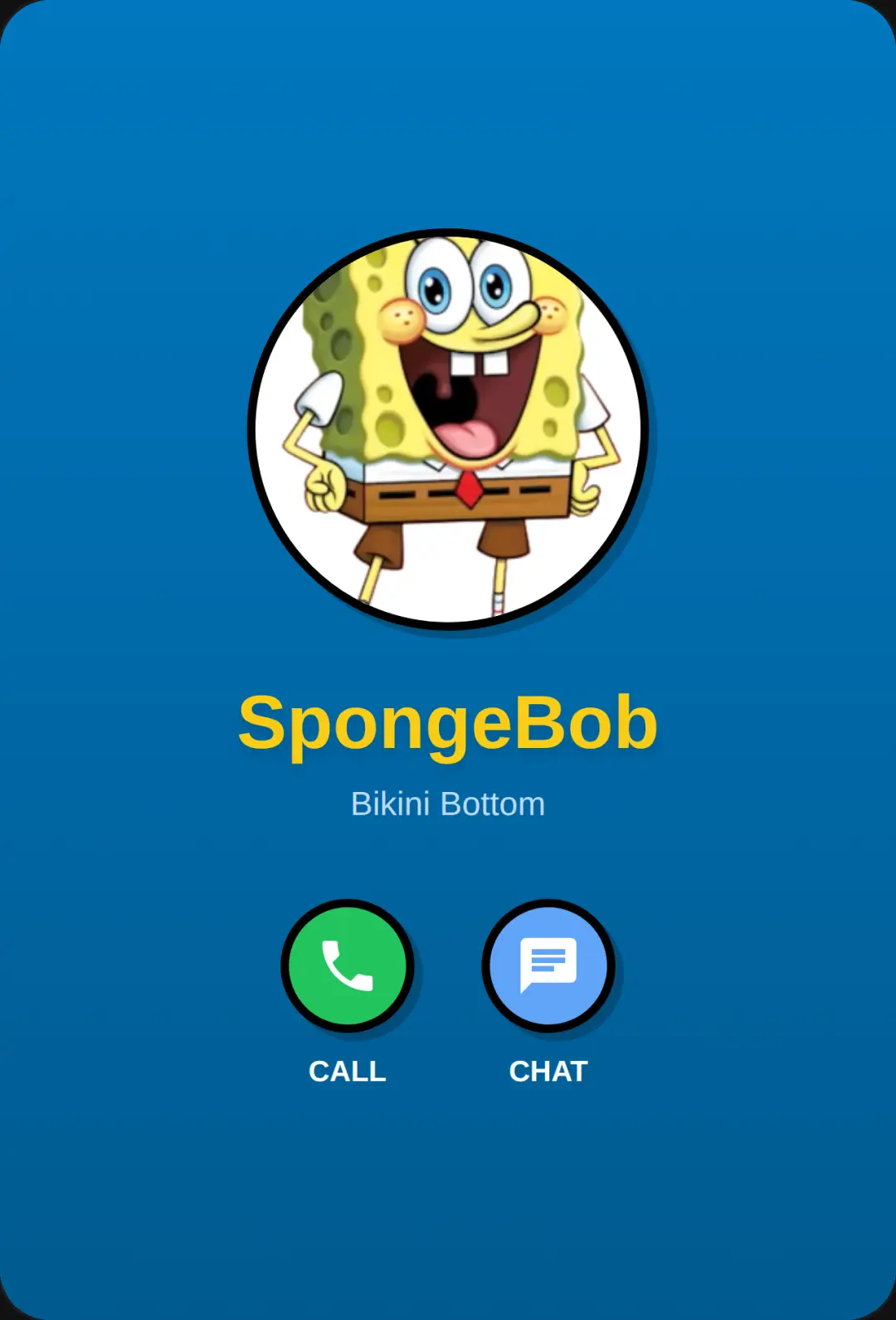 SpongeBob Call and Chat cover