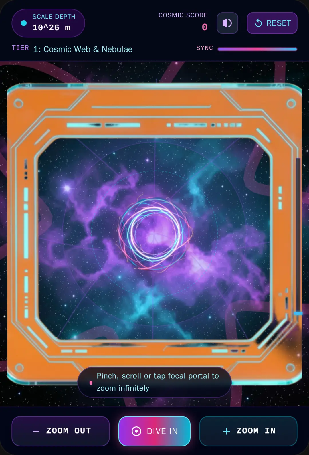Cosmic Infinito - Infinite Zoom cover