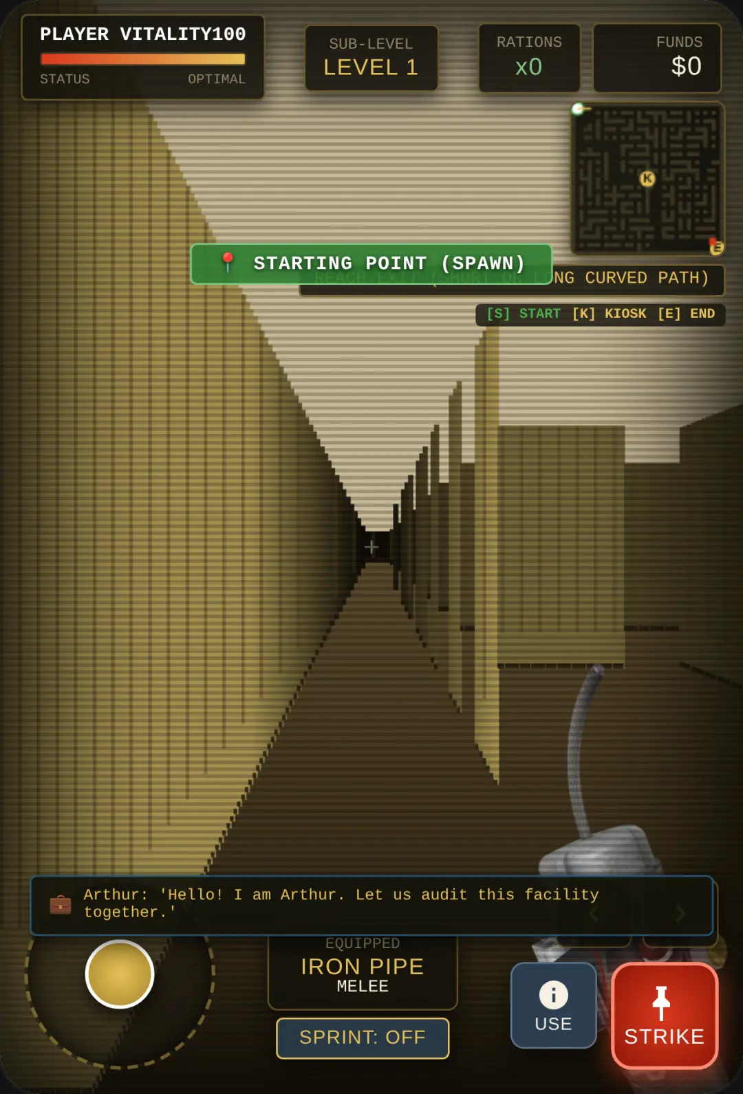 BACKROOMS: ESCAPE PROTOCOL my first game! I hope everyone enjoys . Be nice to Arthur! :D cover
