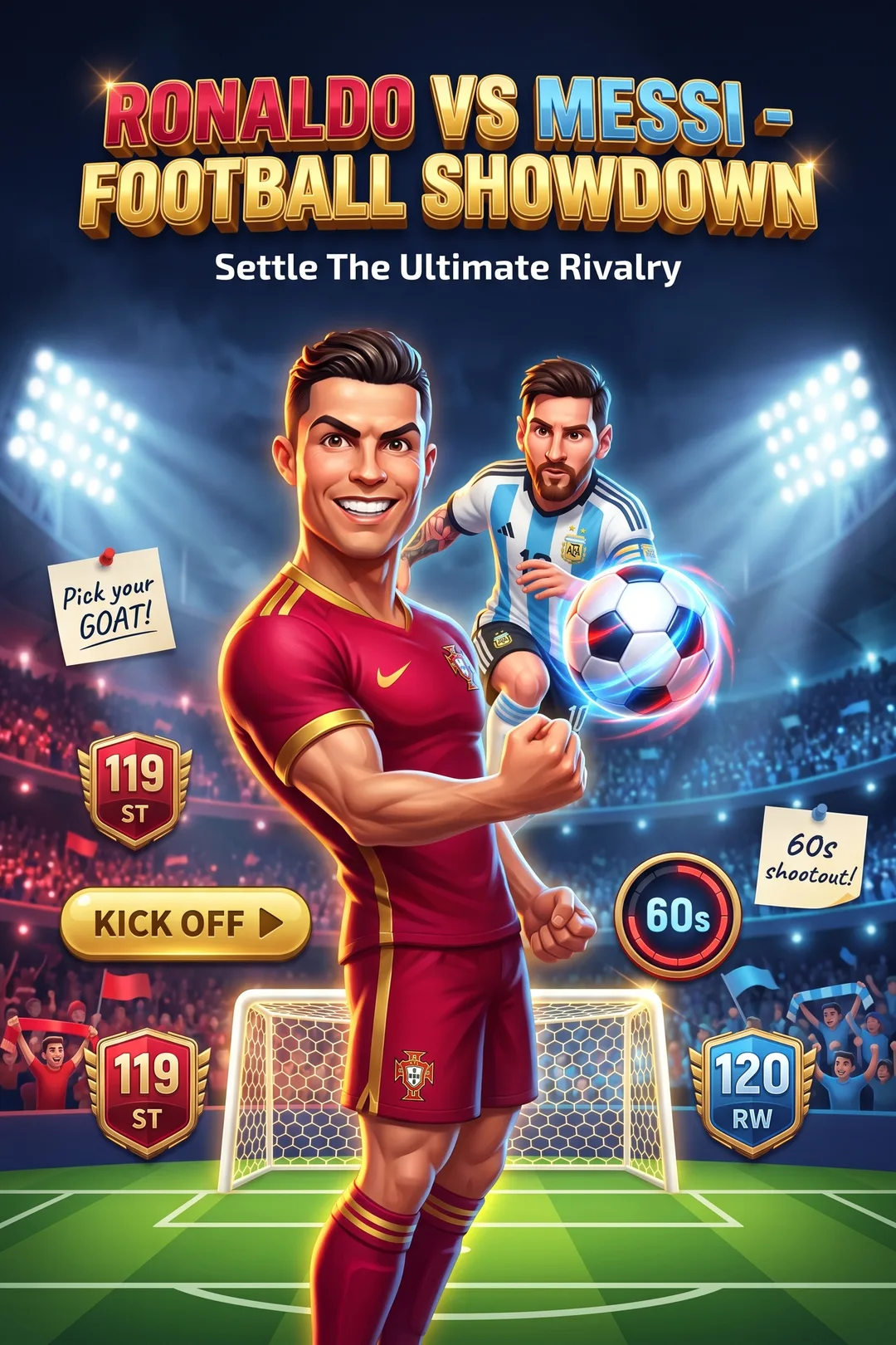 Ronaldo vs Messi - Football Showdown