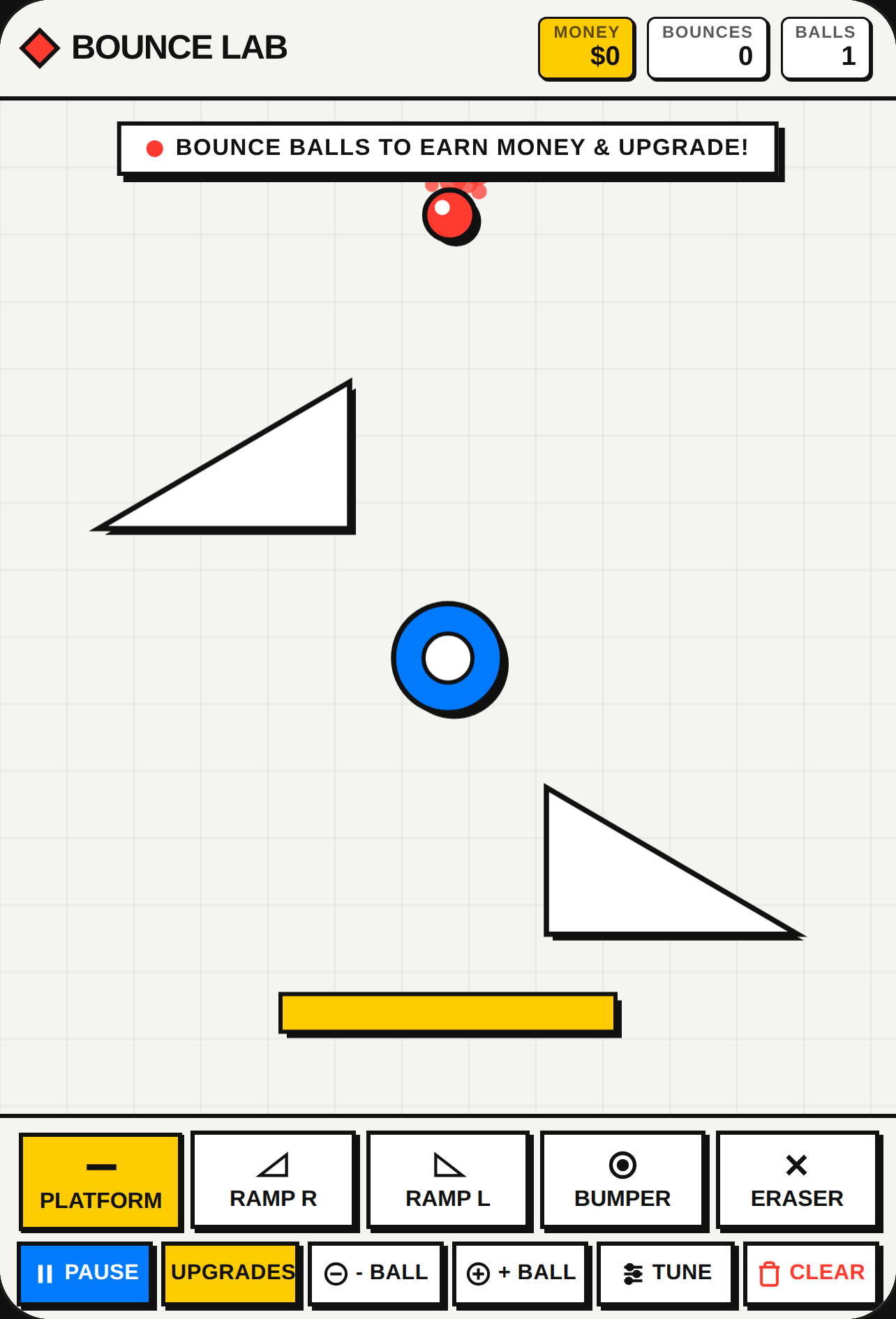 Bounce Lab · Physics & Upgrade Sandbox cover