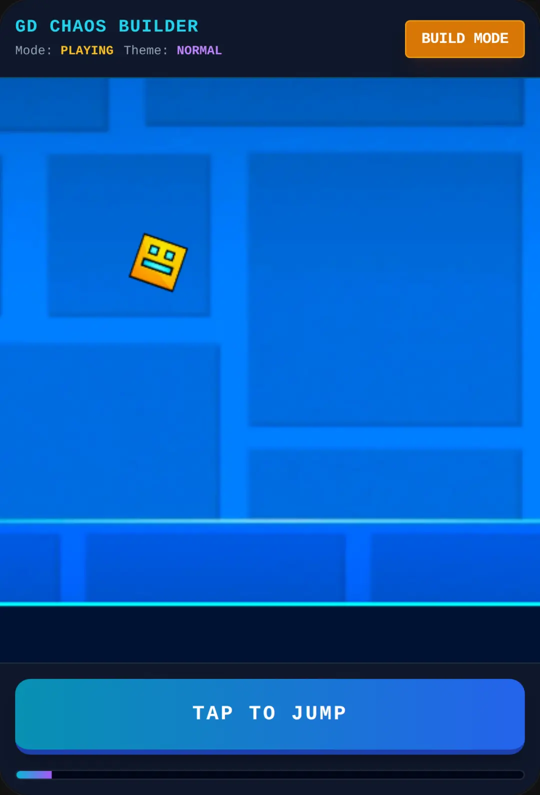 Geometry Dash level chaos rblx mc cover