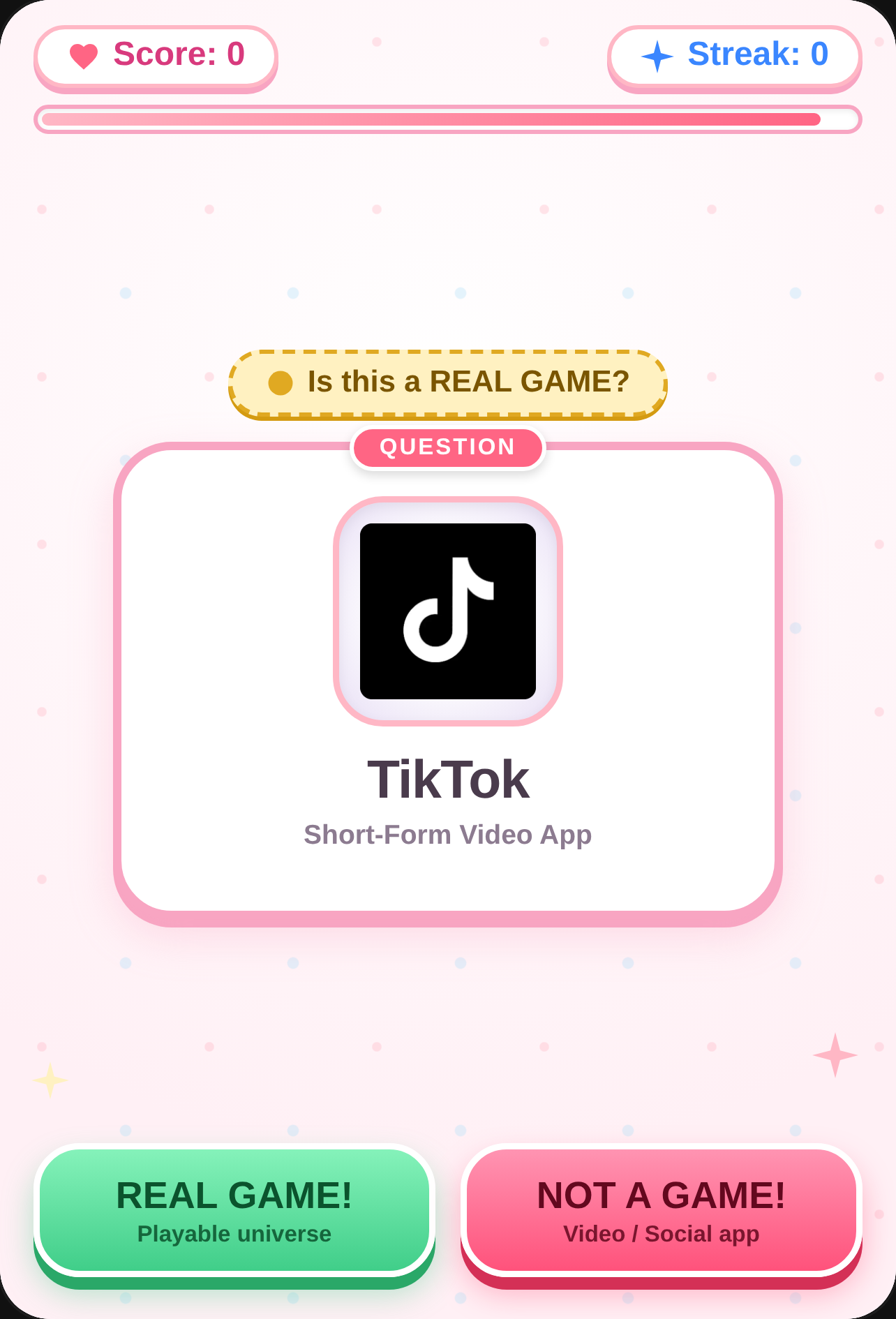 Real Game or Not? Cutecore Quiz 🍰☘️🍥 cover