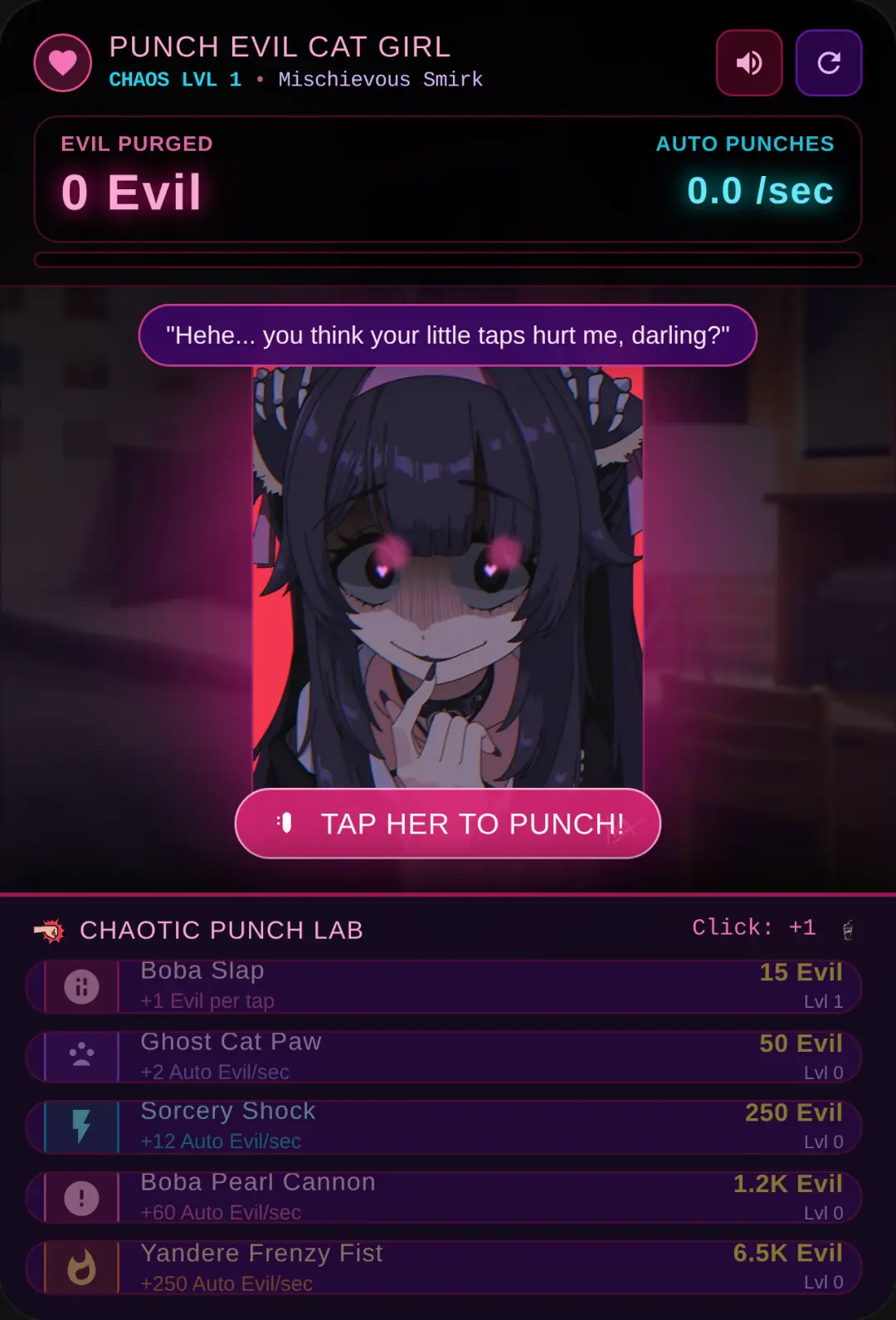 Punch Evil Cat Girl - Idle Chaos cover