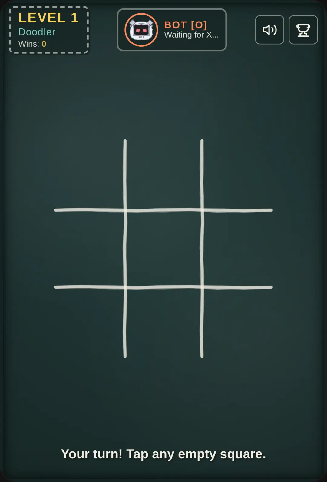 Tic tac toe cover