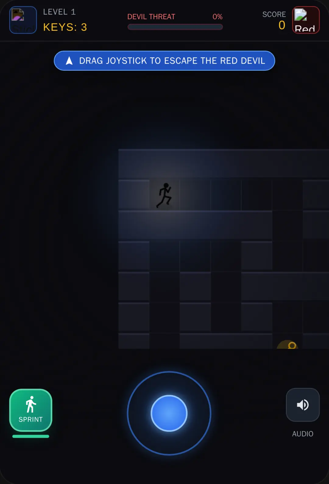 Stickman Maze Escape: Red Devil Hunt cover