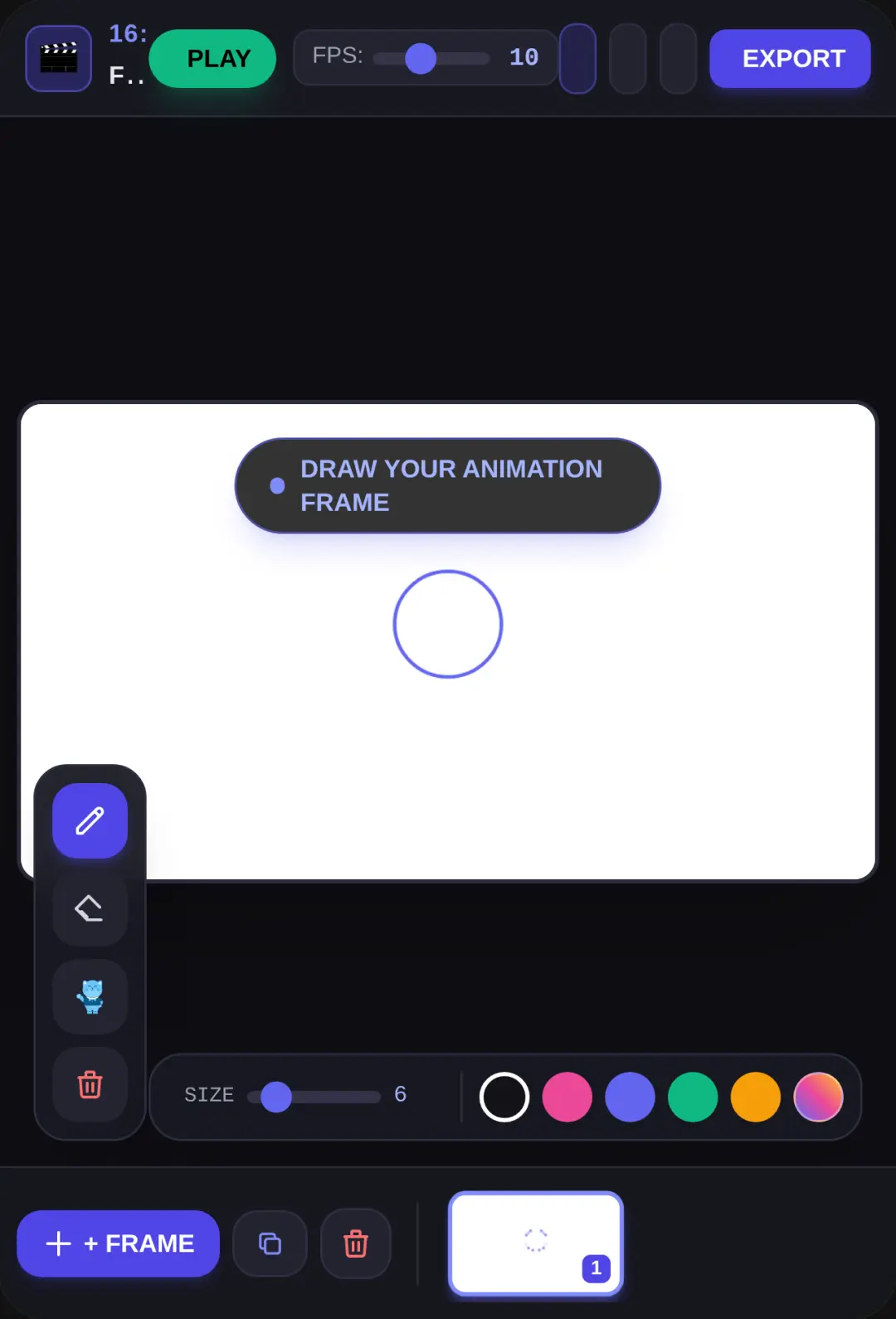 CineFrame — 16:9 Animation Studio cover