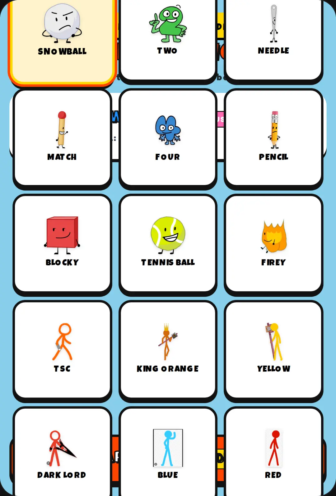 BFDI MUGEN cover