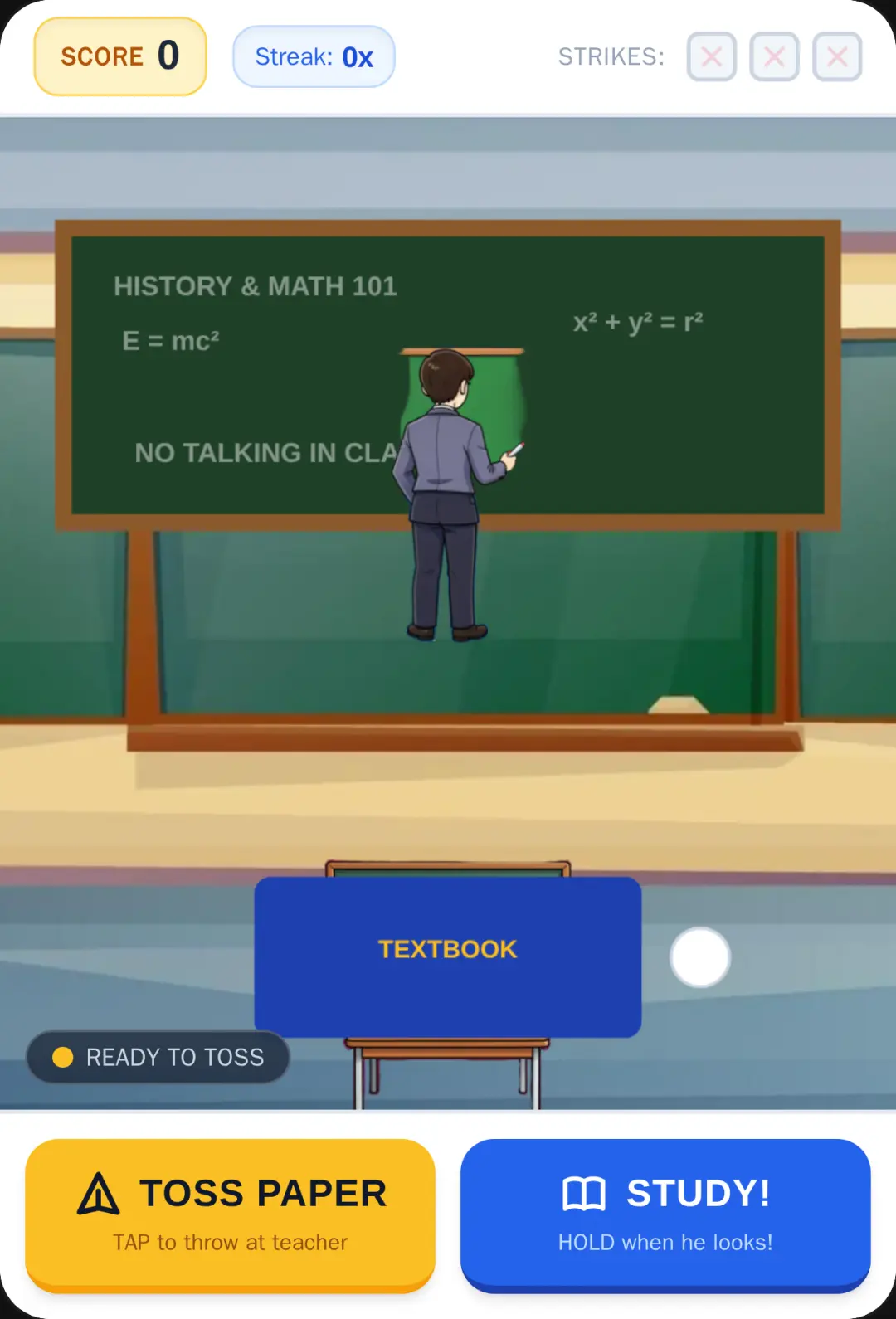 Teacher Sneak: Paper Toss