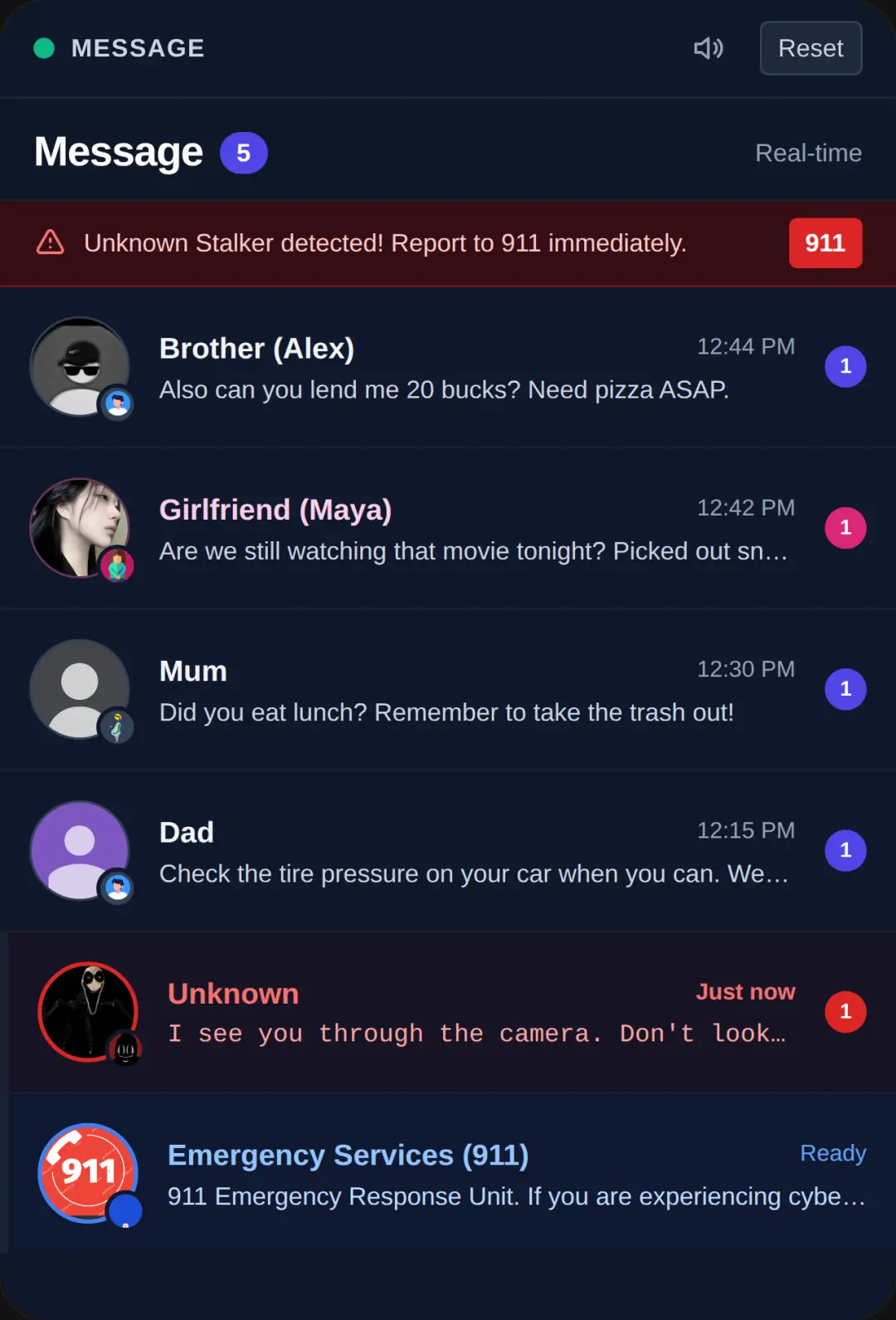 Message cover